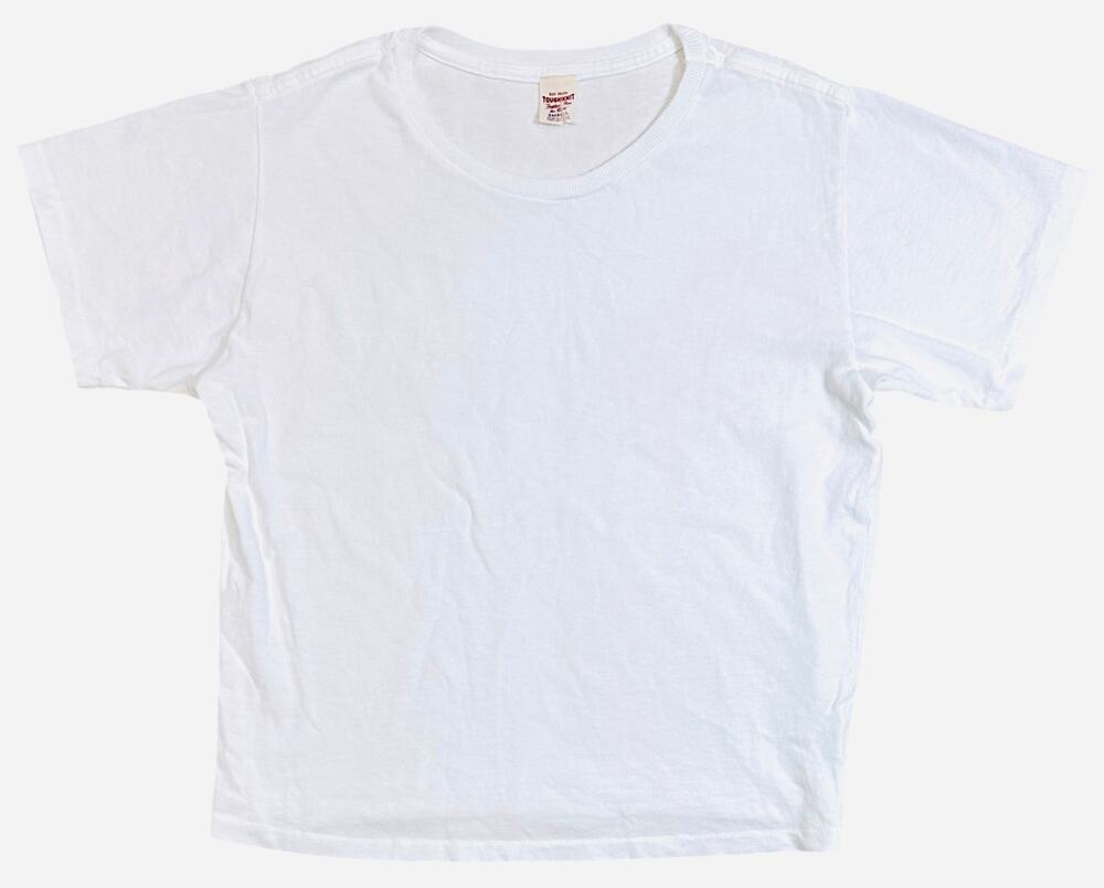 Buck Mason Women's T-Shirt Toughknit Easy Boyfriend Fit Tee in White